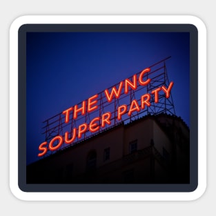 The WNC Souper Party Sticker